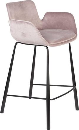 Zuiver Design Barstuhl Brit - Rosa
