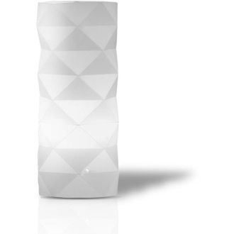 Linea Zero Linea Zero - Lampada Da Tavolo Moderna 1 Luce Prisma In Polilux Bianco H32 Made In Italy