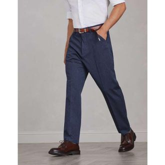 Brunello Cucinelli MenS Dark Blue Cotton Trousers, Size 52