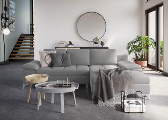 Sit&more Ecksofa »Latigo L-Form« mit Recamiere, wahlweise mit Bettfunktion und Bettkasten