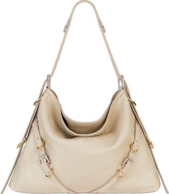 Givenchy Medium Voyou Leather Hobo in Natural Beige at Nordstrom