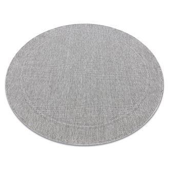 RugsX Alfombra Mimo 5979 Circulo Sisal Exterior Marco Gris Claro Grey Circulo 200 Cm
