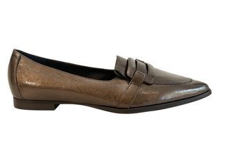 Regarde le ciel Womens Kenny Pointed Toe Loafer In Bronze