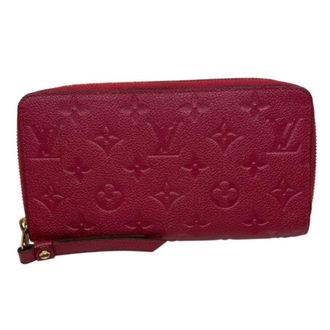 Louis Vuitton Monogram Empreinte Jaipur Pink Leather Long Wallet (Bi-Fold) (Pre-Owned)