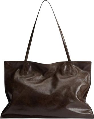 Maeden Yumi Sling Bag - Dames - Shoppers - Bruin - ONE Size - Leer - Tassen