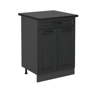 Vicco Mueble Bajo De Cocina R-line, Antracita Casa De Campo, 60 Cm, Et Antracita