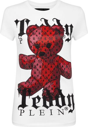 Philipp Plein T-shirt Round Neck SS Monogram Teddy Bear