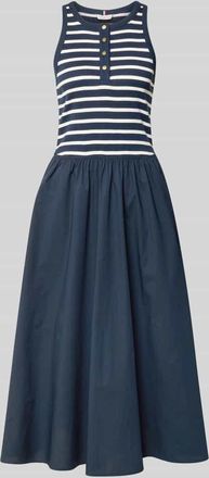 Tommy Hilfiger A-Linie Freizeitkleid aus reiner Baumwolle in Marine, Gr&ouml;&szlig;e XL