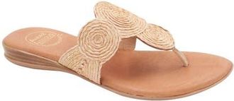 Andr&eacute; Assous Nikky Featherweights Flip Flop in Natural at Nordstrom, Size 11