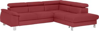 Cotta Ecksofa »Komaris L-Form, B: 249 cm« mit Kopfteilverstellung, optional Bettfunktion, Bettkasten & Licht