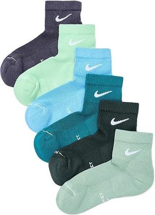 Nike Elevated Ankle (6 Pairs) Athletic Shoes 10 : SM (US 4-6 Big Kid Shoe Size - Womens Shoe 4-6), Cotton