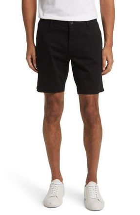 AG - Adriano Goldschmied Wanderer 8.5-Inch Stretch Cotton Chino Shorts in Pure Black at Nordstrom Rack, Size 29