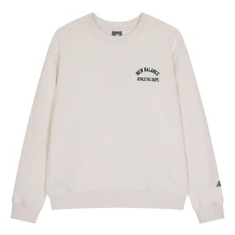 New Balance Athelitics Sweatshirt Asia Sizing White AMT41312-CIC