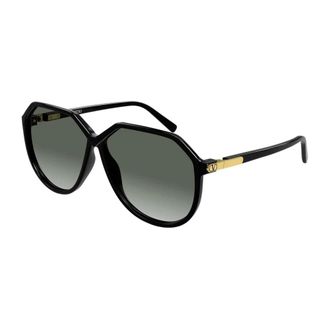 Valentino Vg0026S Oversized Round Sunglasses - female - Valentino - Sunglasses - Black - 61 MM - Accessories