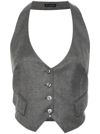 Tom Ford Gilet con scollatura posteriore - Grigio