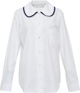 Comme Des Garçons Shirt met Peter Pan kraag - Wit