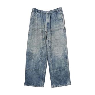 Beams Plus Hombre, Vaqueros, Azul, Talla: XL