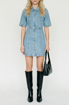 Vero Moda Daisy Denim Dress in Light Blue Denim at Nordstrom, Size X-Large