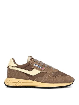 Autry Reelwind Low Sneakers In Brown Suede Leather