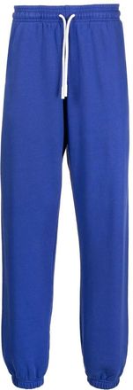 Marcelo Burlon Cross tapered track pants - men - Cotton - L - Blue