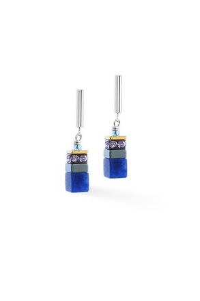 Coeur de Lion Geocube Precious Motion Gold Earrings in Blue Moon at Nordstrom