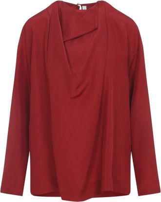 Carven 6261K21005 Blouse - Dames - Blouses - Rood - M - Overhemden