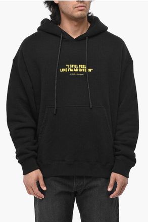 Off-white Brushed Cotton Hoodie INTERN SKATE size Xl