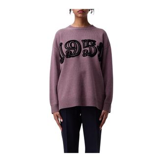 Max Mara Lila Cashmere Pullover Sweater - Dames - Cashmere truien - Paars - S - Kasjmier - Truien & Vesten