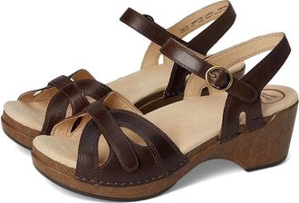 Dansko Season Womens Shoes Teak Vintage Pull Up : EU 40 (US Womens 9.5-10) Regular, Leather