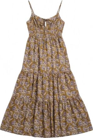 Ulla Johnson Womens Aydin Cami Floral Midi Dress In Fennel Blossom