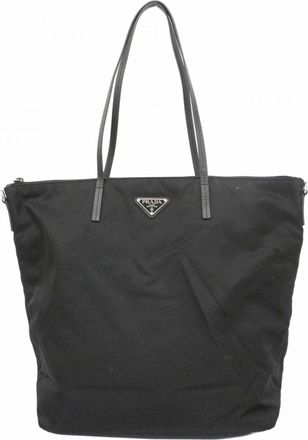 Prada Black Nylon Tote Bag (Pre-Owned)