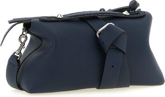 Fendi Womens By The Handbag Navy Calfskin Leather