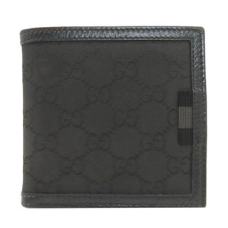 Gucci Black Nylon Wallet (Bi-Fold) (Pre-Owned)