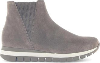 Gabor Sportieve Boots - Dames - Chelseaboots - Beige - 40 1/2 EU - Su&egrave;de - Schoenen