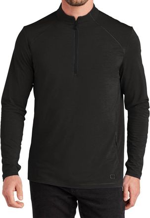 Ogio Mens Motion Zip Top In Blacktop