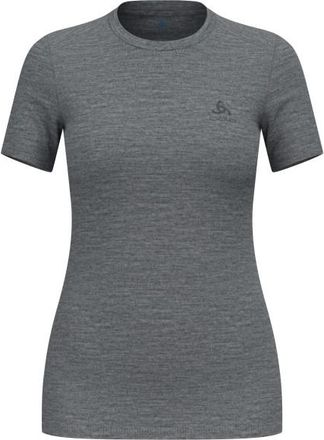 Odlo Merino 160 Baselayer Crew Neck S/S Merinounterw&auml;sche f&uuml;r Damen | grau
