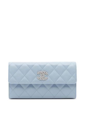 Chanel 2010s CC wallet - women - Caviar Leather - One Size - Blue