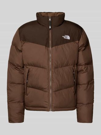The North Face Steppjacke mit Rei&szlig;verschluss in Hellbraun, Gr&ouml;&szlig;e XL