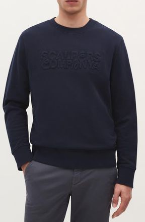 Scalpers Company Emboss Sweater in Navy at Nordstrom, Size X-Small Eu
