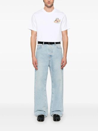 Casablanca Mens Celebration Du Sport Printed T-Shirt in White