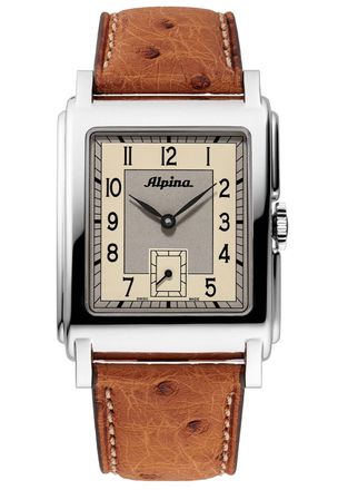 Alpina Heritage Carr&eacute;e Heren Horloge Bruin AL-530SAC3C6