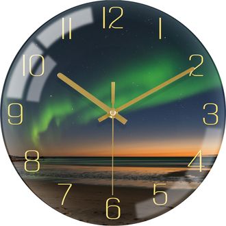OEM Reloj De Pared Redondo De Cuarzo Grande, Silencioso - Resistente A La Intemperie - Con Term&oacute;metro E Higr&oacute;metro - Impermeable - Para Uso En Exteriores 
