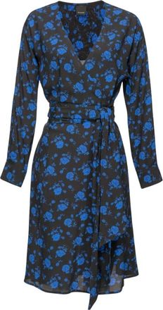 Pinko Marokkaanse Print Jurk - Dames - Korte kleedjes - Blauw - M - Kleedjes