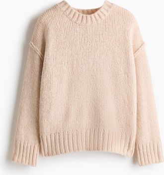 H&M Oversized Jumper in Light Beige at Nordstrom, Size Xx-Large