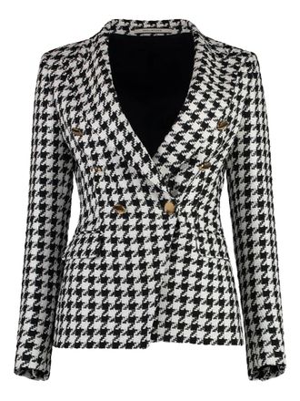 Tagliatore J-Alycia blazer - women - Linen/Flax/Polyester/Viscose/Cupro - 40 - Black
