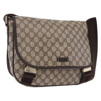 Gucci Pre-owned Vintage Schoudertas - Dames - Pre-owned - Beige - Maat: ONE Size Leer