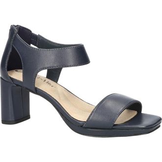 Bella Vita Sonic Ankle Strap Sandal in Navy Leather at Nordstrom, Size 7.5
