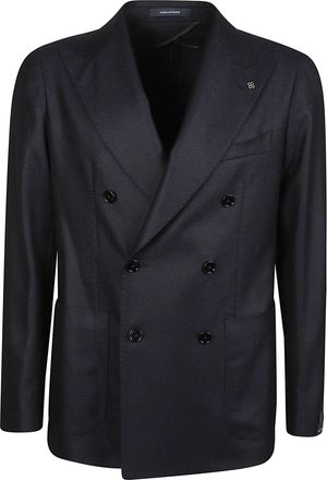 Tagliatore Double-Breasted Wool-Cashmere Montecarlo Blazer