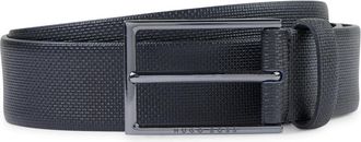 HUGO BOSS Carmello Riem - Heren - Riemen - Zwart - 85 CM - Leer - Accessoires