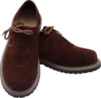 Generic Lederhosen Shoes for Men, Authentic Genuine Leather German Lederhosen Men Shoes, Oktoberfest Outfit Shoe (Dark Brown, 11)